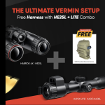 HikMicro Ultimate Vermin Bundle - Alpex 4K Lite LRF Day/Night Scope and Habrok 4K HE25L Thermal Binos