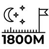Pulsar 1800m detection range 
