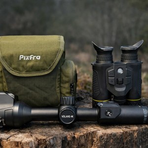 Pixfra Draco D225-4K Multispectral Binos + Pixfra Volans LRF Day & Night Bundle