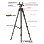 BOG Death Grip Infinite Aluminium Rifle Tripod System