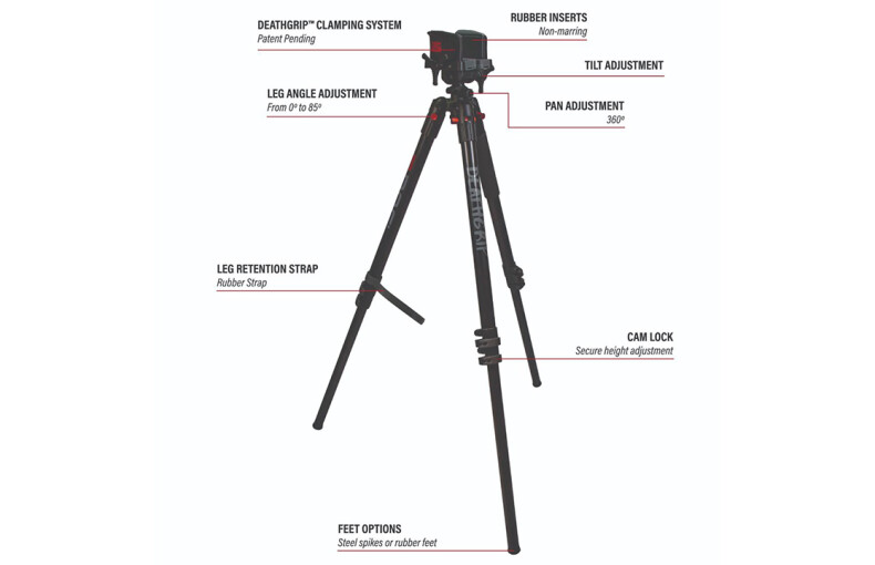 BOG DeathGrip Carbon Fibre Tripod System