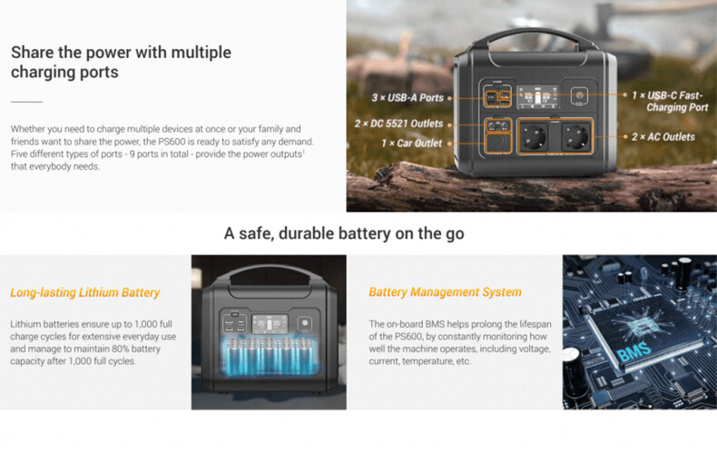 EZVIZ PS600 Portable Power Station