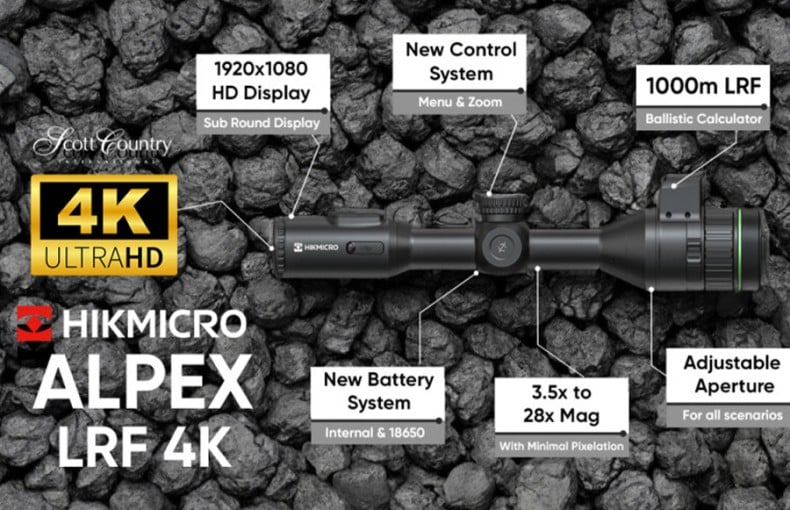 HikMicro Alpex LRF 4K A50EL Digital Day and Night Vision Riflescope