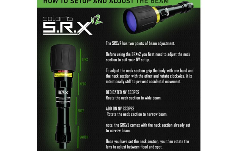 Solaris SRX V2 Laser Infrared illuminator